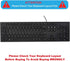 Keyboard Cover Skin for Dell KM636 KB216 KB216t KB216d KB216p Wired & Wireless Keyboard, Dell Optiplex 5250 3050 3240 5460 7450 7050, Dell Inspiro...